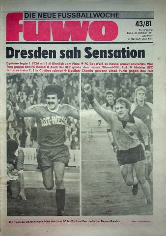 Fuwo Fussballwoche 43/1981