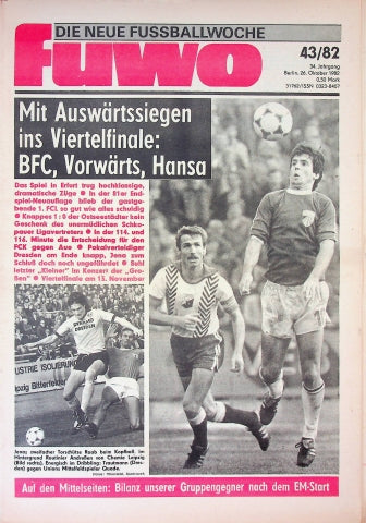 Fuwo Fussballwoche 43/1982