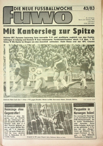 Fuwo Fussballwoche 43/1983