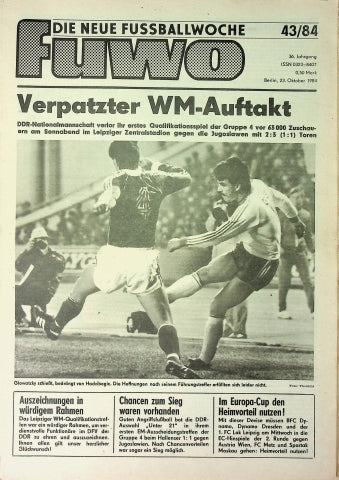 Fuwo Fussballwoche 43/1984