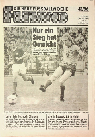 Fuwo Fussballwoche 43/1986