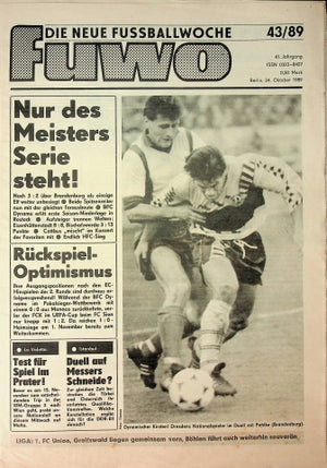 Fuwo Fussballwoche 43/1989
