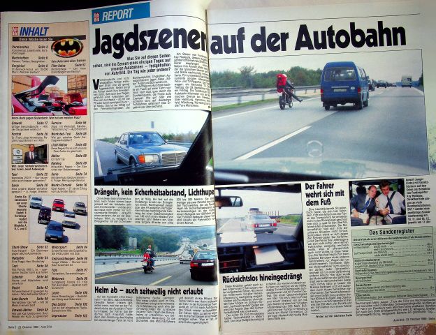 Inhaltsverzeichnis Auto Bild 43/1989