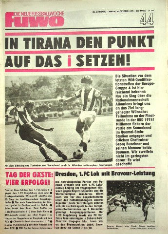 Fuwo Fussballwoche 44/1973