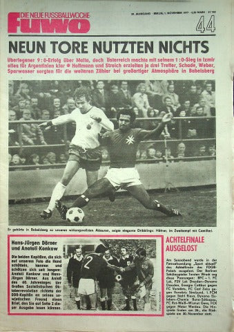 Fuwo Fussballwoche 44/1977