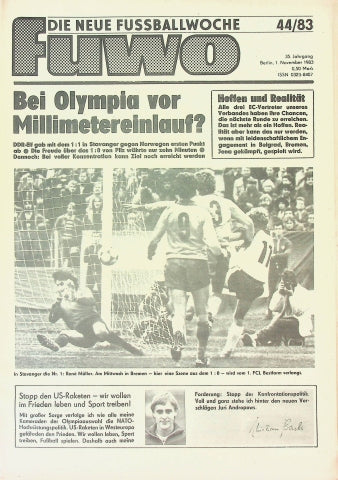 Fuwo Fussballwoche 44/1983
