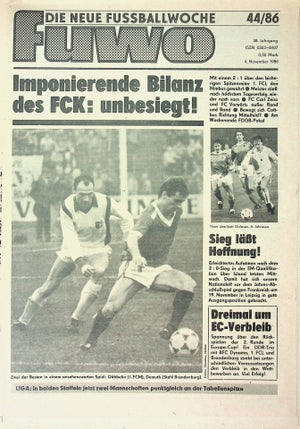 Fuwo Fussballwoche 44/1986