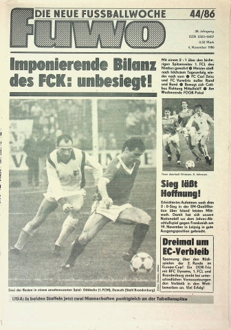 Fuwo Fussballwoche 44/1986