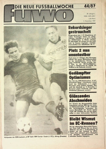 Fuwo Fussballwoche 44/1987