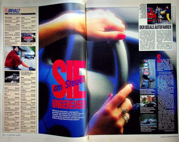 Inhaltsverzeichnis Auto Bild 44/1990