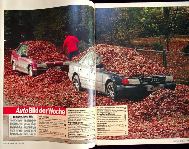 Inhaltsverzeichnis Auto Bild 44/1993