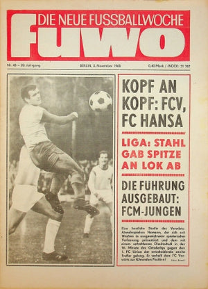 Fuwo Fussballwoche 45/1968