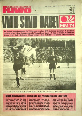 Fuwo Fussballwoche 45/1973