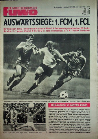Fuwo Fussballwoche 45/1976