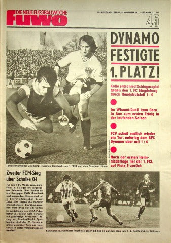Fuwo Fussballwoche 45/1977