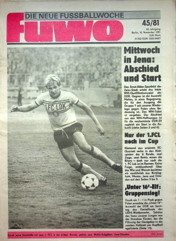 Fuwo Fussballwoche 45/1981