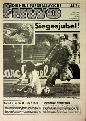 Fuwo Fussballwoche 45/1986