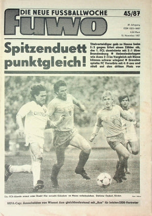 Fuwo Fussballwoche 45/1987