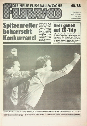 Fuwo Fussballwoche 45/1988