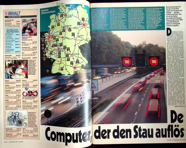 Inhaltsverzeichnis Auto Bild 45/1991