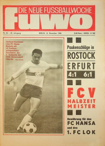 Fuwo Fussballwoche 46/1968