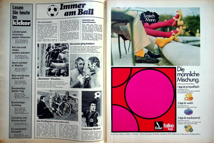Inhaltsverzeichnis Kicker 46/1971