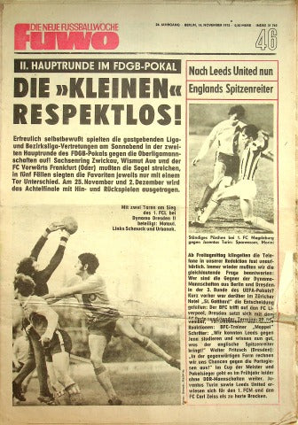 Fuwo Fussballwoche 46/1972