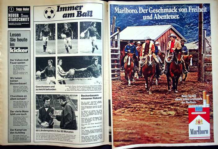 Inhaltsverzeichnis Kicker 46/1972