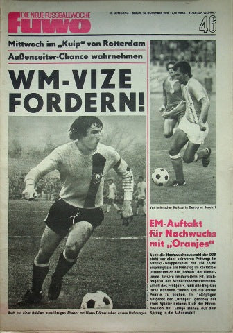 Fuwo Fussballwoche 46/1978