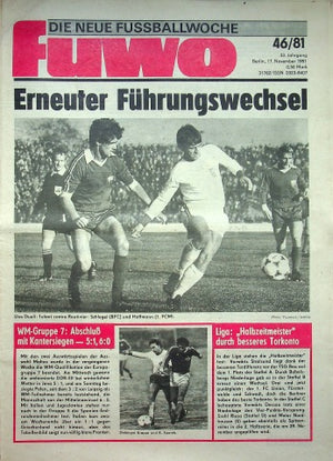 Fuwo Fussballwoche 46/1981