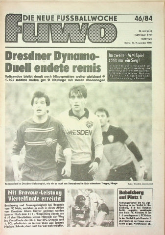 Fuwo Fussballwoche 46/1984