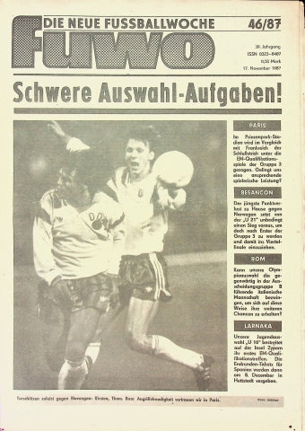 Fuwo Fussballwoche 46/1987