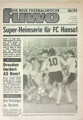 Fuwo Fussballwoche 46/1988