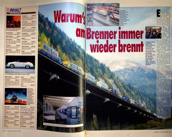 Inhaltsverzeichnis Auto Bild 46/1990