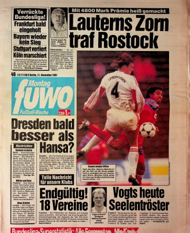 Fuwo Fussballwoche 46/1991