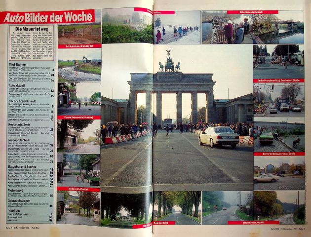 Inhaltsverzeichnis Auto Bild 46/1992
