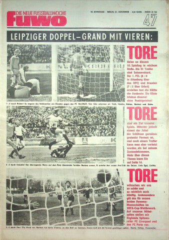 Fuwo Fussballwoche 47/1972