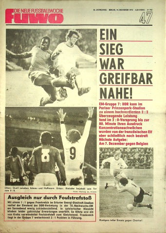 Fuwo Fussballwoche 47/1974