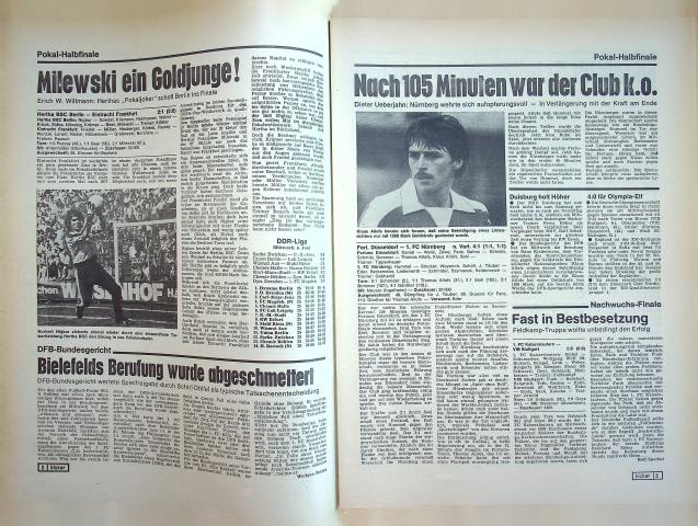 Inhaltsverzeichnis Kicker 47/1979