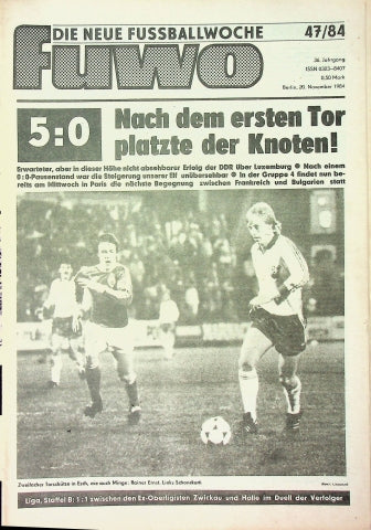 Fuwo Fussballwoche 47/1984