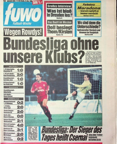 Fuwo Fussballwoche 47/1990