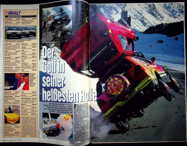 Inhaltsverzeichnis Auto Bild 47/1990