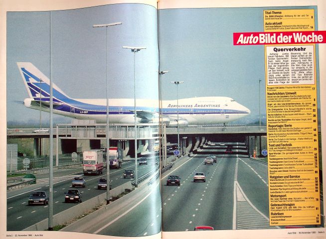 Inhaltsverzeichnis Auto Bild 47/1993