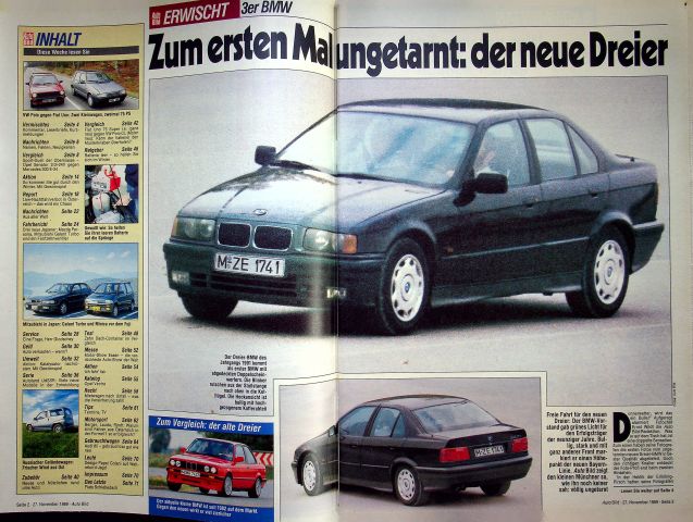 Inhaltsverzeichnis Auto Bild 48/1989