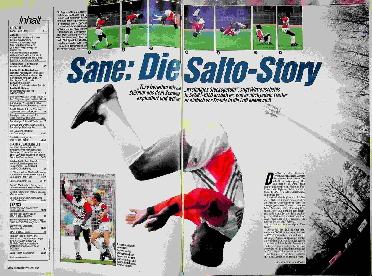 Inhaltsverzeichnis Sport Bild 48/1990