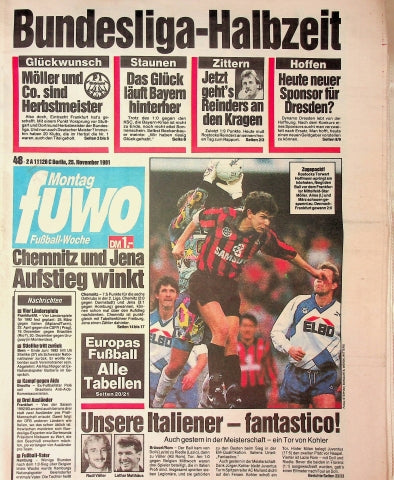 Fuwo Fussballwoche 48/1991