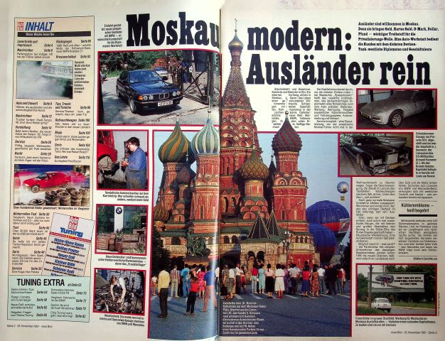 Inhaltsverzeichnis Auto Bild 48/1991