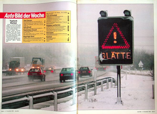 Inhaltsverzeichnis Auto Bild 48/1993