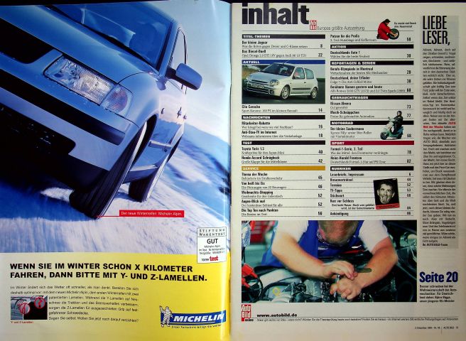Inhaltsverzeichnis Auto Bild 48/1999