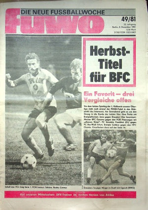 Fuwo Fussballwoche 49/1981